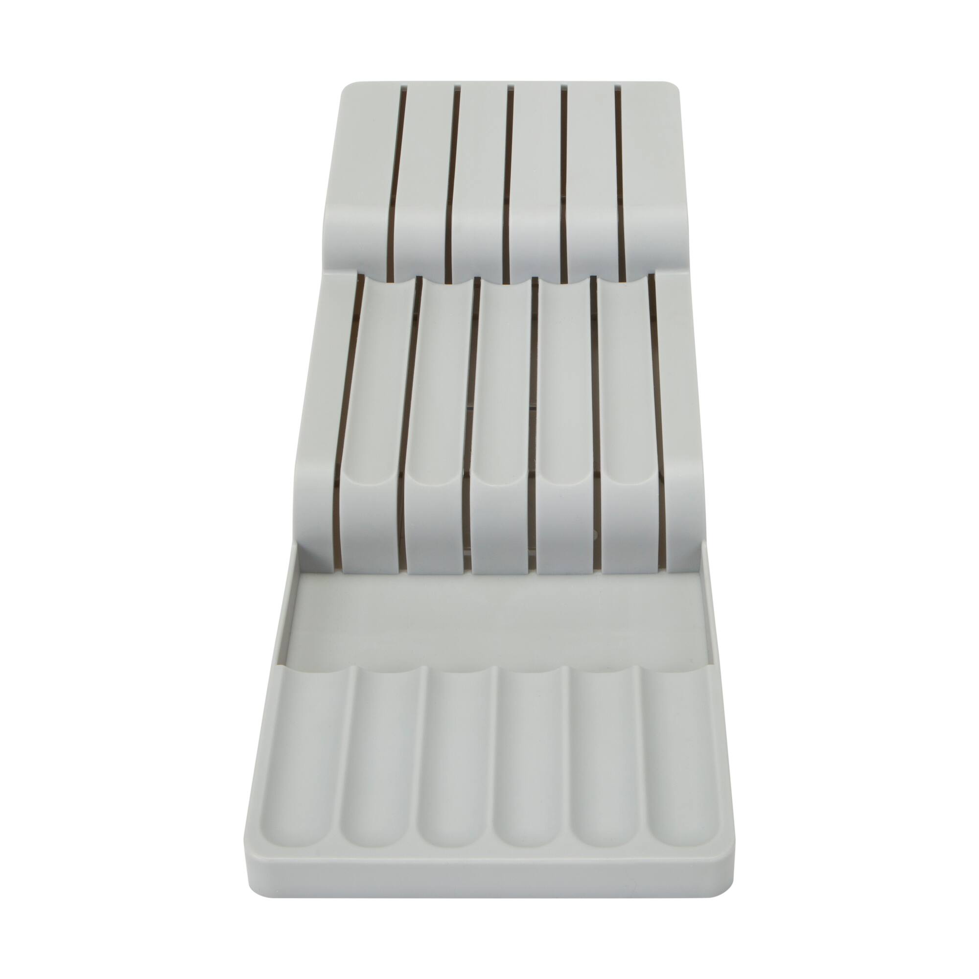 Kitchen Details 2-Tier Gray In-Drawer Knife Organizer